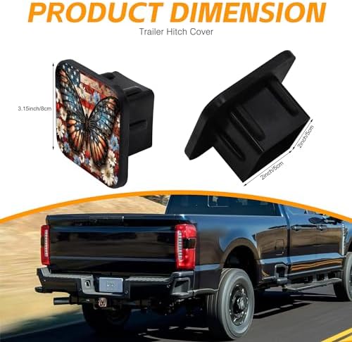 Trailer Hitch Cover, Butterfly - Image 2