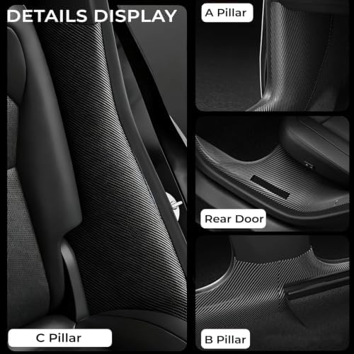 8Pcs Door Sill Protector for Tesla Model Y Juniper 2025 2026 Front and Rear - Image 3