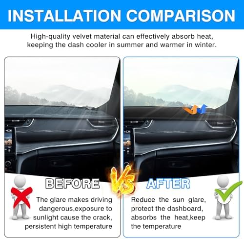 Autorder Dashboard Cover Mat for Jeep Grand Cherokee 4XE 2022-2025 2026 - Image 3