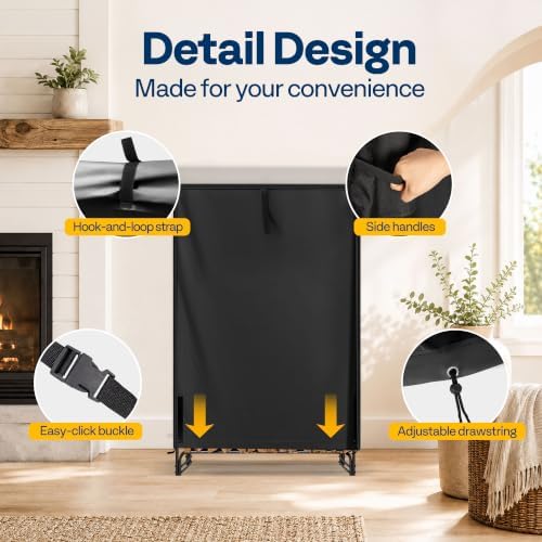 VIVOHOME 2ft Waterproof Outdoor Firewood Log Rack Cover - Image 4