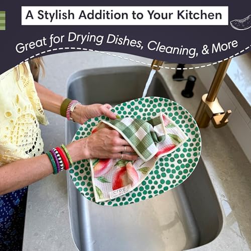 Reversible Microfiber Washcloths, Waffle Weave Dish Cloths - Image 5