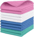 HOMEXCEL Waffle Weave Microfiber Towel, 10 PK Waffle Towels, 12 x 12 in by HOMEXCEL