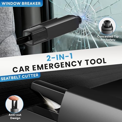 Window Breaker Seatbelt Cutter, 2-in-1 Car Emergency Escape Tool - Image 2