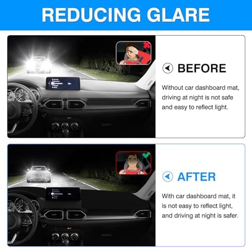 Cartist Dashboard Cover Mat for 2017-2022 2023 2024 2025 Mazda CX-5 CX5 - Image 4