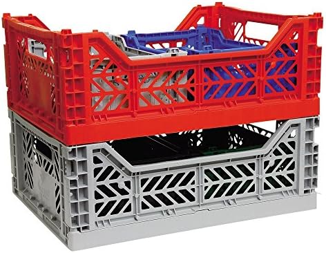 2 x AY-KASA - Midi-Box Collapsible Storage Bin Container Basket Tote, Folding - Image 4