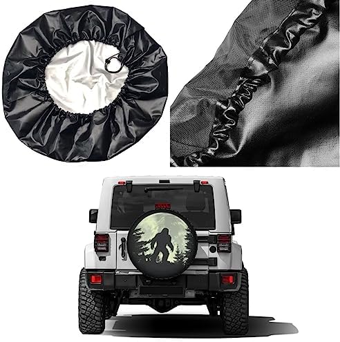 Full Moon Spare Tire Cover Dust-Proof Wheel Tire Cover Fit Trailer, SUV and - Image 5