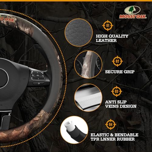 Mossy Oak Full Camo Steering Wheel Cover - Image 4