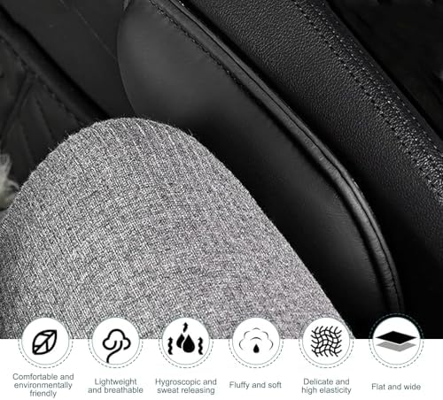 2PCS Car Door Armrest Pads, Soft Leather+Memory Foam Car Knee Pads, Soft - Image 5