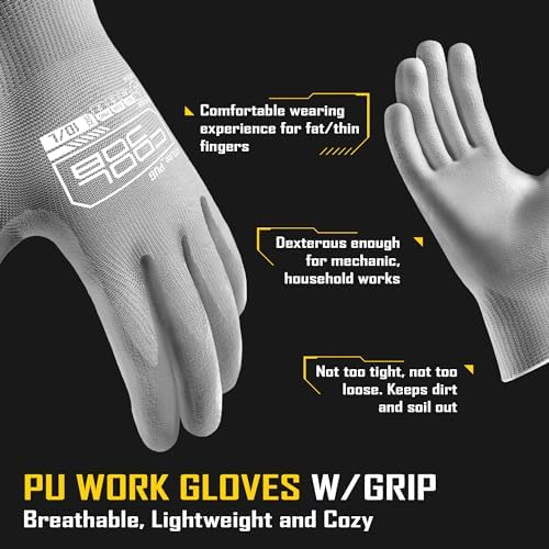 COOLJOB 12/60 Pairs Safety Work Gloves Pack Bulk - Image 2