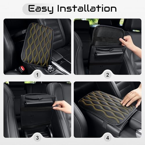 Amiss Auto Center Console Pad, Universal Waterproof Armrest Seat Box Cover - Image 4