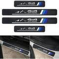 4Pcs Front/Rear Carbon Fiber Car Door Sill Plate Protectors Stickers Door Entry by DAOPERS
