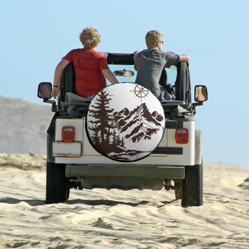 Camper Spare Tire Cover 14 Inch Mountains - Image 6