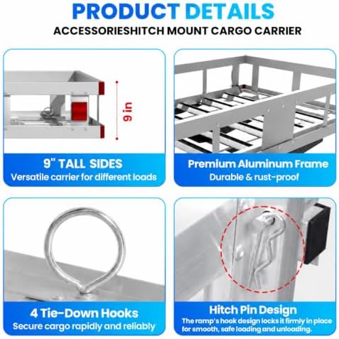 Aluminum Hitch Cargo Carrier - Image 5