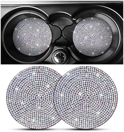 Osilly 2PCS 2.75 Inch Rhinestone Cup Holder Coasters by Osilly