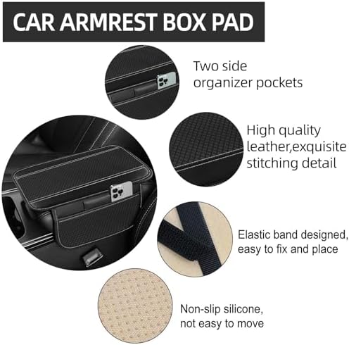 NBTEPEM 10 Pcs Car Floor Mats Full Set Car Accessories, Microfiber Leather - Image 5