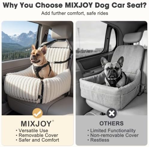 MIXJOY 6-in-1 Dog Car Seat for Small/Medium Dogs up to 23 lbs - Image 6