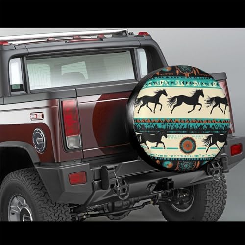 Navajo Aztec Horse Stripes Tribal Spare Tire Cover - Image 2