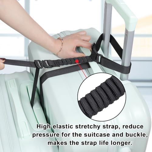 Vigorport Luggage Straps, Metal Luggage Connector Straps - Image 2