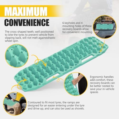 BUNKER INDUST Off-Road Traction Boards, Pair Recovery Tracks Traction Mat - Image 4