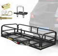 Forluck 60" x 24" x 14" Folding Hitch Mount Cargo Carrier, 500 lbs Capacity by Forluck