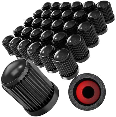 100 Pcs Valve Stem Caps Tire Caps Plastic Black Valve Tire Covers - Image 6
