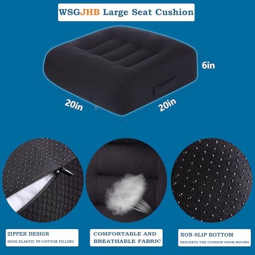 WSGJHB Large Seat Cushion, Extra Thick Booster 20x20x6 inchs - Image 3