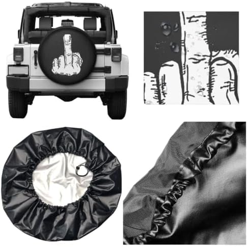 Middle Finger Spare Tire Cover Fit - Image 6