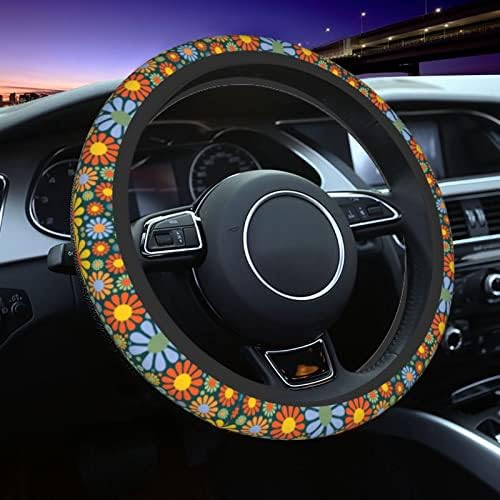 Hippie Daisy Flower Steering Wheel Cover - Image 4