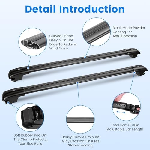 Roof Rack Cross Bars Fit for Ford Bronco Sport 2021-2026 On-Road Off-Road - Image 6