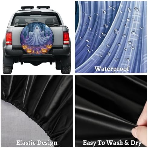 Halloween Spare Tire Cover Waterproof Dust-Proof Spare Wheel Covers - Image 4