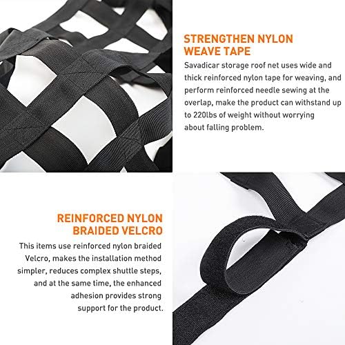 Savadicar Mesh Cargo Net Roof Top Netting Hammock - Image 5