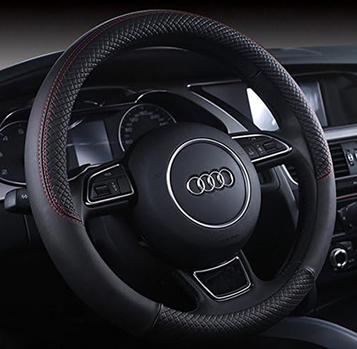 Auto Car Leather Steering Wheel Cover Anti Slip Wrap 15" by Follicomfy