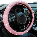 Pink Steering Wheel Cover, Diamond Leather Bling Steering Wheel Cover, by Xizopucy