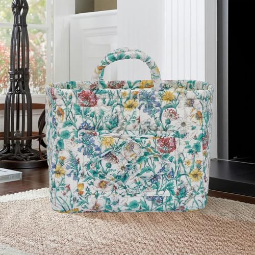 Car Storage Basket for Back Seat, Aesthetic Fabric Storage Basket for Clothes - Image 3