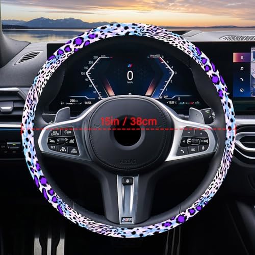Car Steering Wheel Cover for Women Men, Non-Slip Breathable Cute Steering Wheel - Image 2