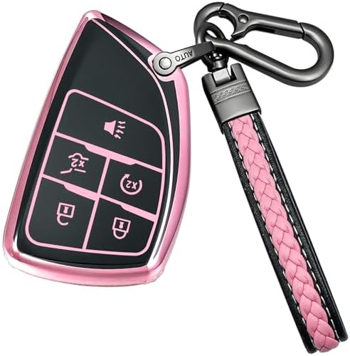for Chevrolet Key Fob Cover, TPU Protective Key Case by Yonmcfn