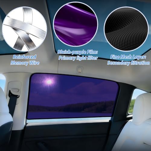 ZATOOTO Tesla Model Y Rear Car Window Shades 2020-2026, Static Cling - Image 6