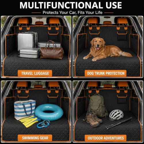 SUV Dog Cargo Liner for Pets for Audi Q7 2015-2026, Water-Resistant & - Image 4