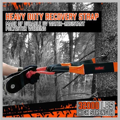 HORUSDY Nylon Heavy Duty Tow Strap Recovery Strap - Image 6