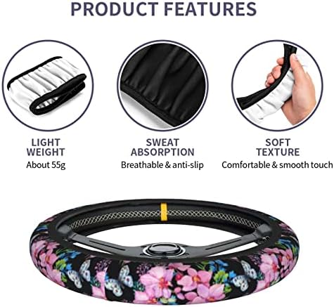 Beautiful Butterfly Steering Wheel Cover - Image 4