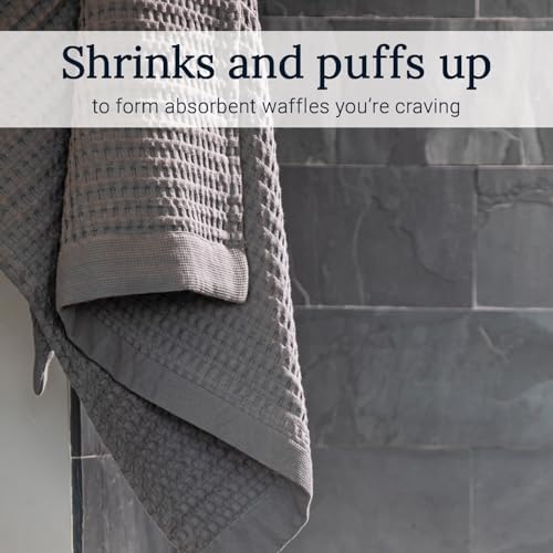GILDEN TREE Waffle Hand Towels for Bathroom Quick Dry Large Luxury Lint Free - Image 3