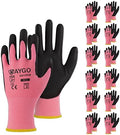 KAYGO Safety Work Gloves for Men Women, PU Coated Palm & Fingers by KAYGO