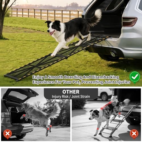 71" × 20" Vehicle Pet Ramp, Steel Dog Ramp - Image 5