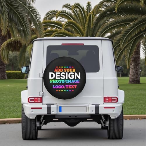 Custom Spare Tire Cover Design Your Photo Text Business Logo 14 Inch - Image 7