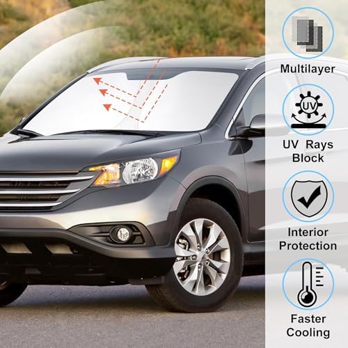 Windshield Sun Shade for 2012-2016 Honda CR-V CRV Accessories - Image 2