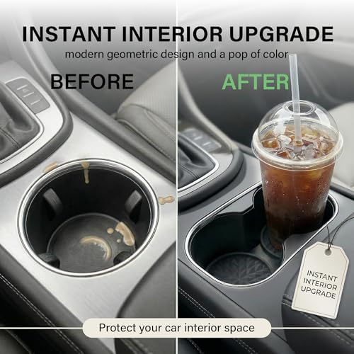 Silicone Car Coasters Set of 4, 2.75" Cup Holder Mats - Image 5