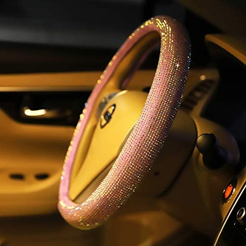 Pink Bling Car Steering Wheel Cover - Image 2