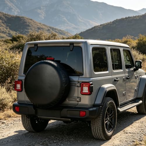 GLOBLELAND 27-30 inch Black Spare Tire Cover - Image 6