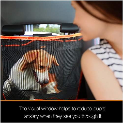 Luxury Dog Car Seat Cover for Back Seat Breathable Mesh Window Dog Hammock for - Image 3