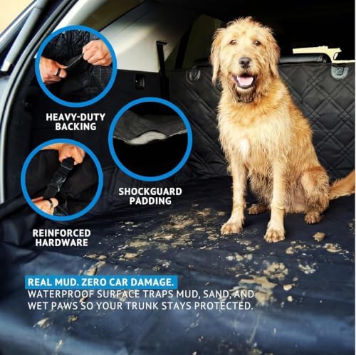 Bulldogology SUV Cargo Liner for Dogs 55"x106" Heavy Duty Pet Trunk Cargo Cover - Image 3